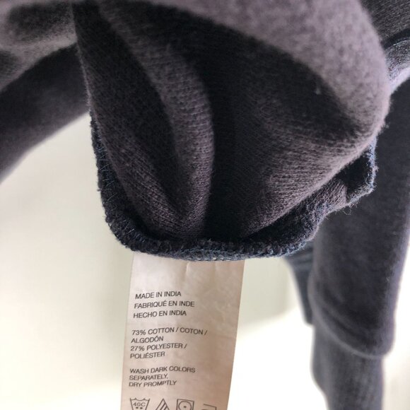 Van Heusen Flex Mens 1/4 Zip Pullover Sweatshirt Navy Blue XXL - Picture 4 of 4